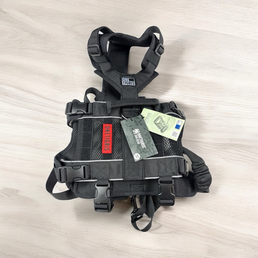 OneTigris Dog Lift Harness (Black/Medium)